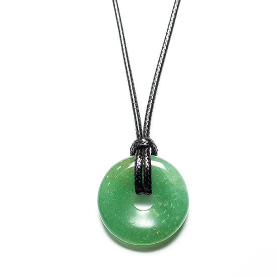 Colar Pedra Pi Pedra Quartzo Verde Natural Cordão Ajustável