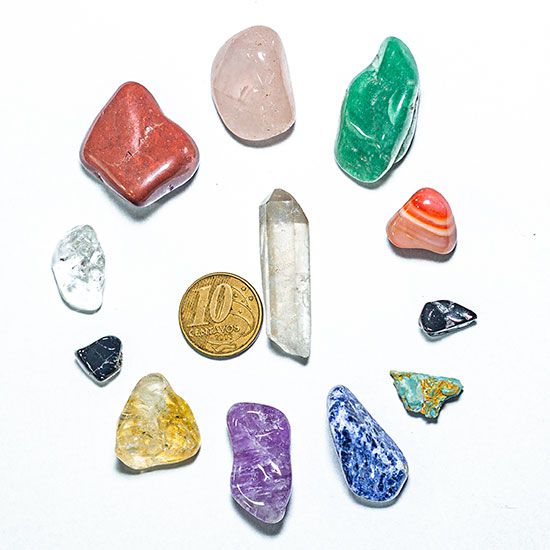 Kit de Minerais Para Curso Escola Flor da Vida Edgar Martins