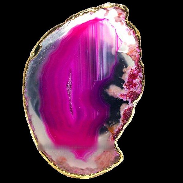 Pop Socket Agata Rosa Natural Suporte P/ Celular