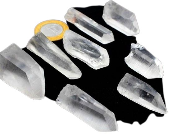 8 Cristal Lemuria Pra Montagem Pingente Pedra Bruto Natural
