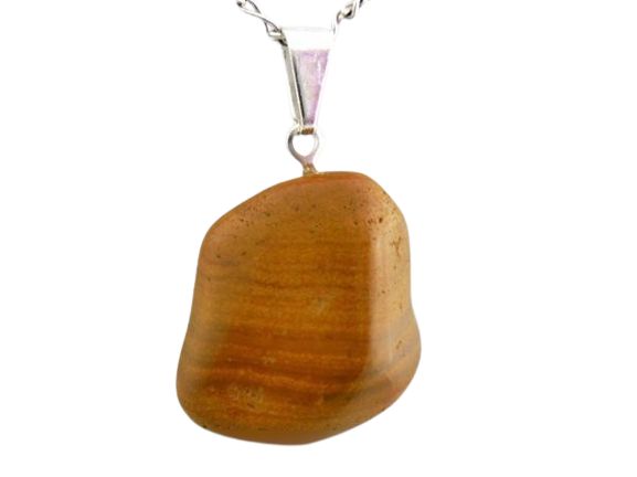 Colar Pedrinha Natural de Jaspe Amarelo Banho Dourado