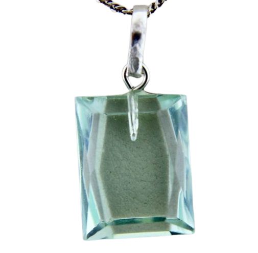 Colar Obsidiana Verde Facetado Manual Prata 950 Pino