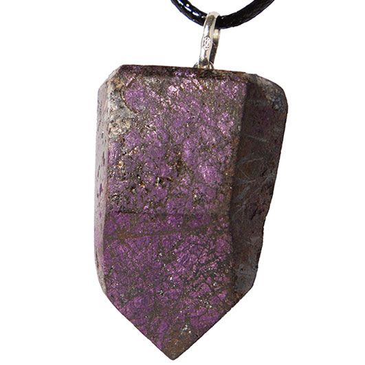 Colar Pontinha Purpurita Natural Montagem Pino Prata 950