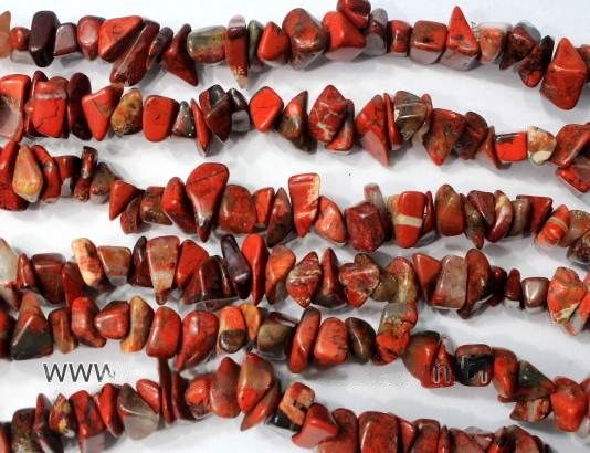 Fio Jaspe Africano Cascalho Extra Furado a Laser  90cm