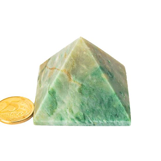Pirâmide Pedra Jadeita 50 a 60mm entre 150 a 200g Tipo B