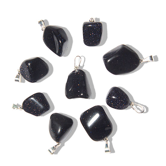 Colar Pedra Sintética Estrela Azul Rolado Pino Prateado