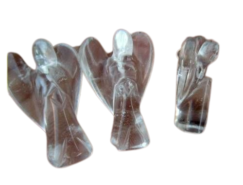 Anjo De Cristal Para Arvores De Natal Pedra Semi Translucida