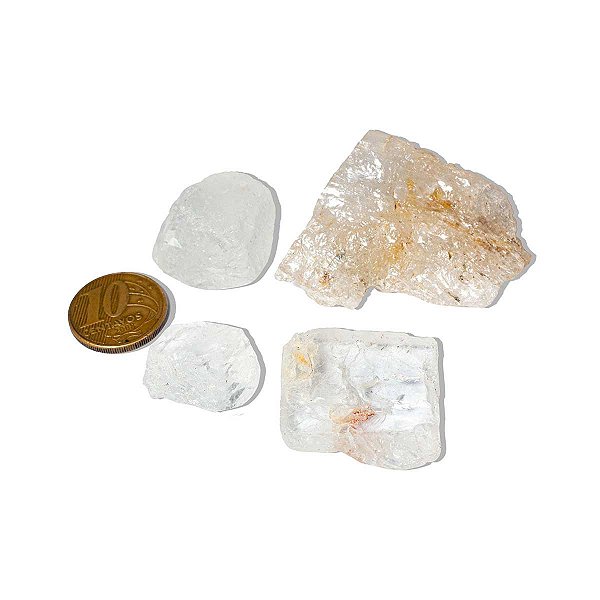 Kit 4 Topázio Branco Misto Bruto Natural Pedra de 2025