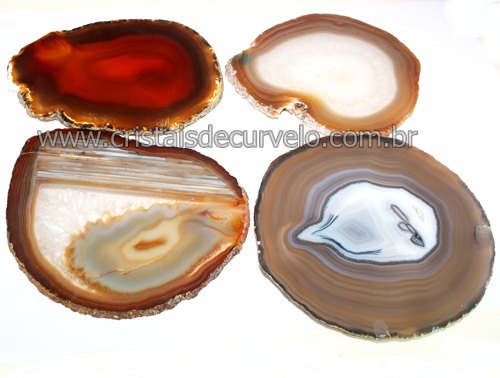 Chapa de Agata Cornalina Porta Copos Ou Artesanato G 100mm