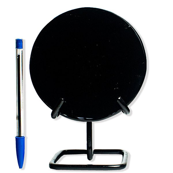 Espelho Obsidiana Negra Disco Pedra Natural 120 a 130mm Tipo B