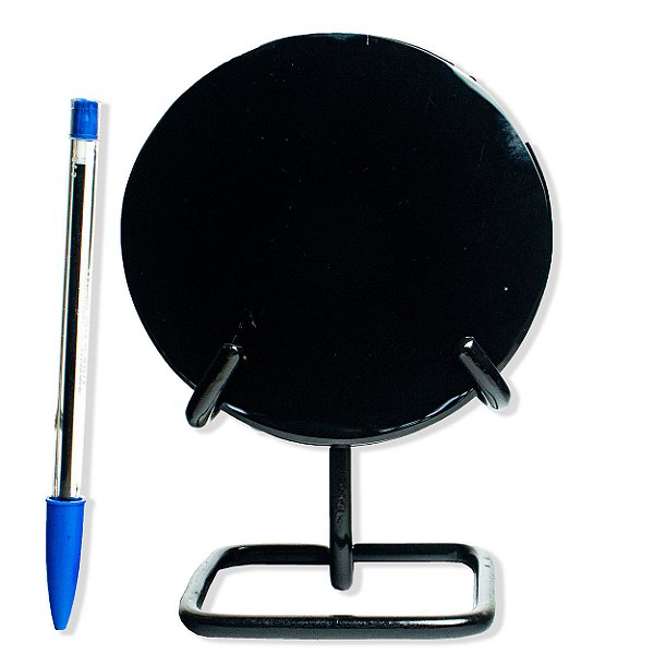 Espelho Obsidiana Negra Disco Pedra Natural 110 a 120mm Tipo B