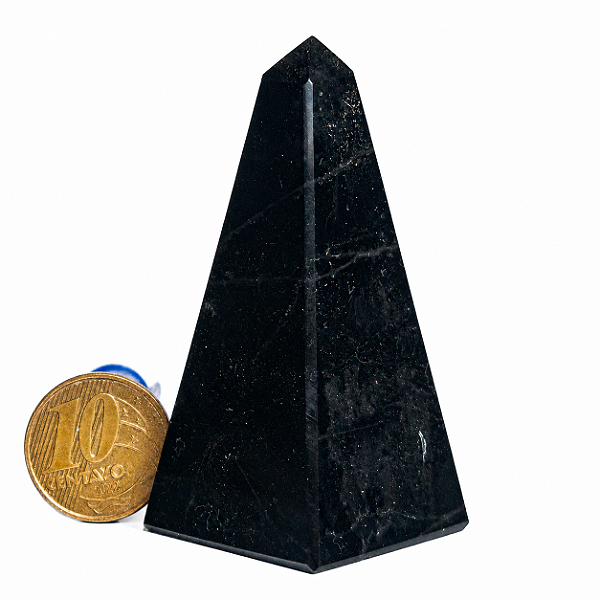 Obelisco Onix Preto Pedra Natural 6 a 8 cm 40 a 80g Tipo A