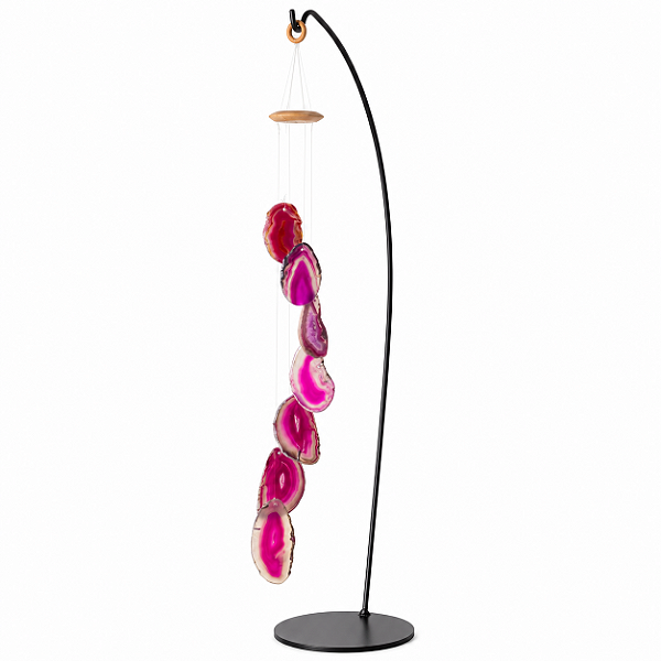 Mensageiro dos Ventos Chapas de Ágata Rosa Paz Calma Tipo A
