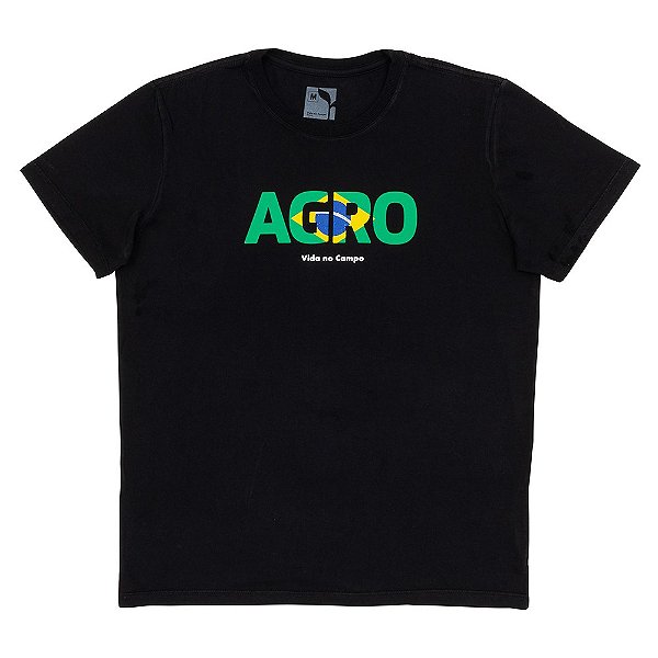 CAMISETA AGRO BRASIL - PRETA