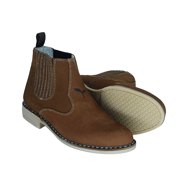 BOTINA VIRA FRANCESA MARROM