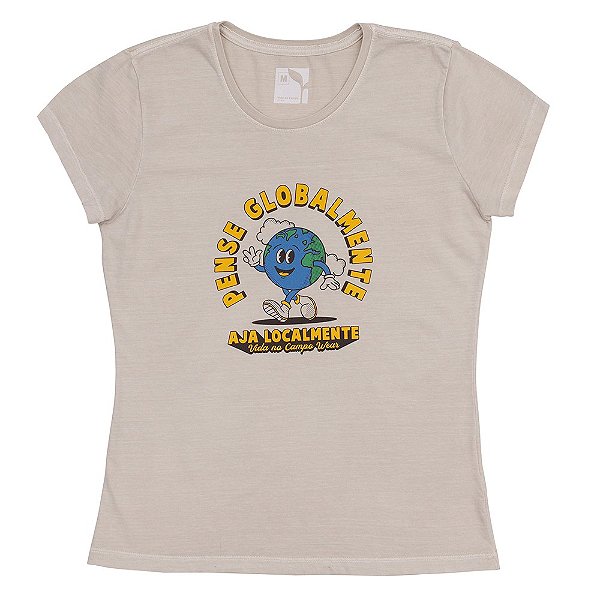 BABY  LOOK - PENSE GLOBALMENTE AJA LOCALMENTE