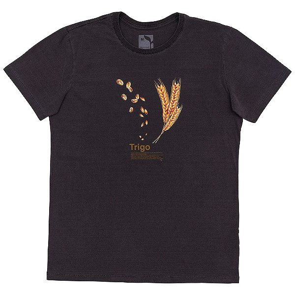 CAMISETA TRIGO - ESTONADA - CHUMBO
