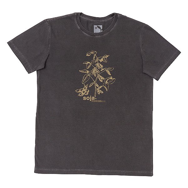 CAMISETA GALHO DE SOJA - ESTONADA - CHUMBO