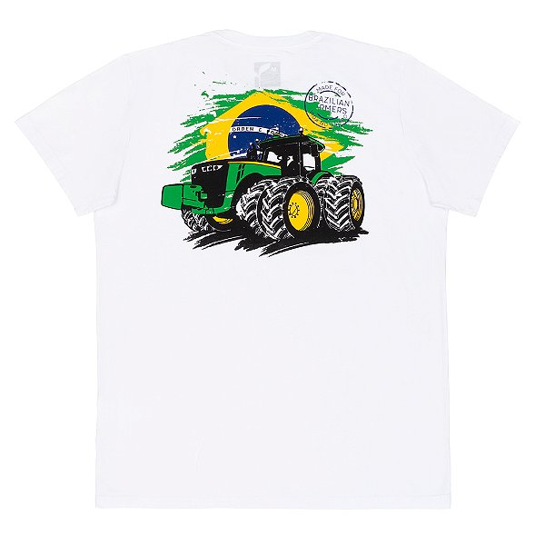 CAMISETA TRATOR + BANDEIRA DO BRASIL