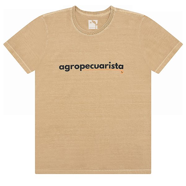 CAMISETA AGROPECUARISTA - ESTONADA - AREIA