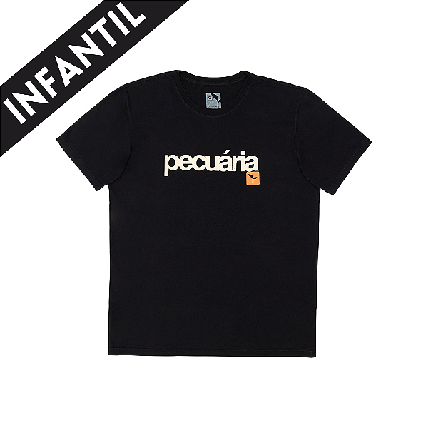CAMISETA PECUÁRIA - PRETA | INFANTIL