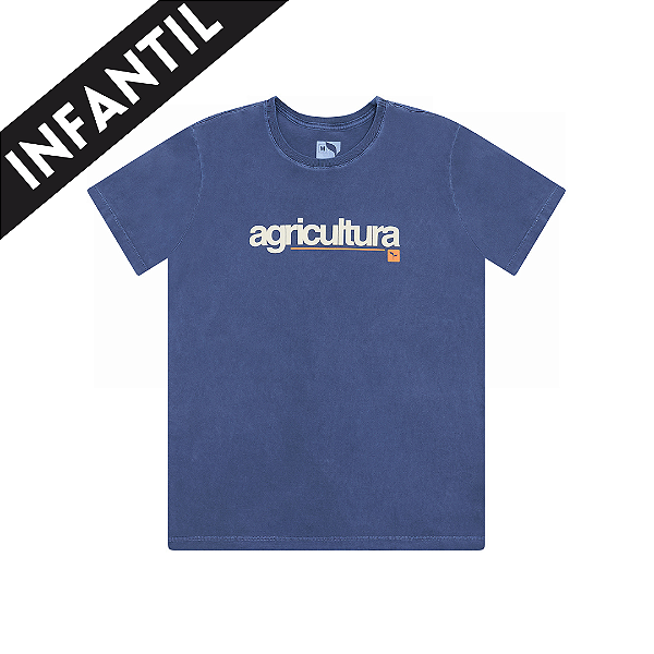 CAMISETA AGRICULTURA - ESTONADA - AZUL MARINHO | INFANTIL