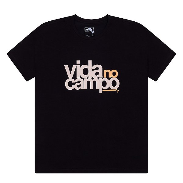 CAMISETA VIDA NO CAMPO - PRETA