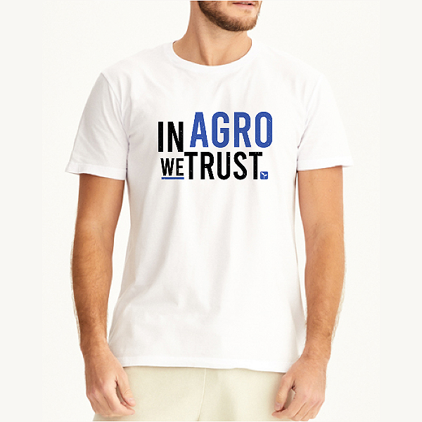 CAMISETA IN AGRO WE TRUST - BRANCA