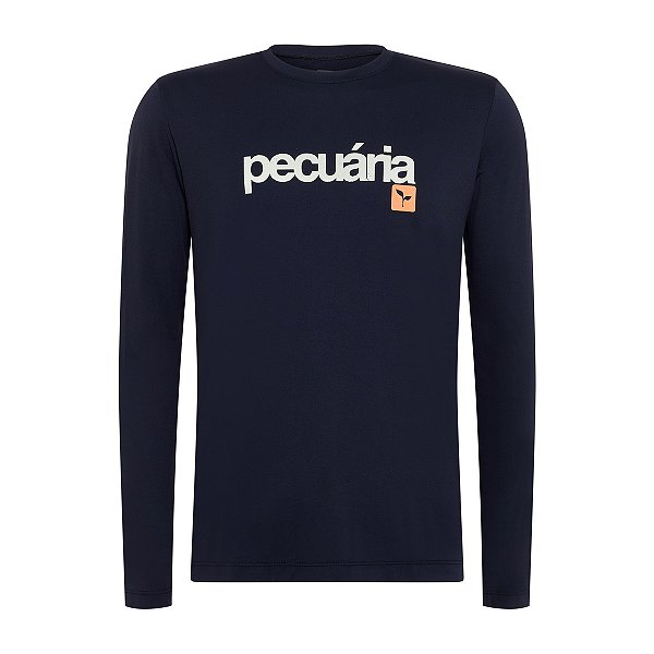CAMISA TERMICA MASCULINA UV50+ | PECUÁRIA - PRETA