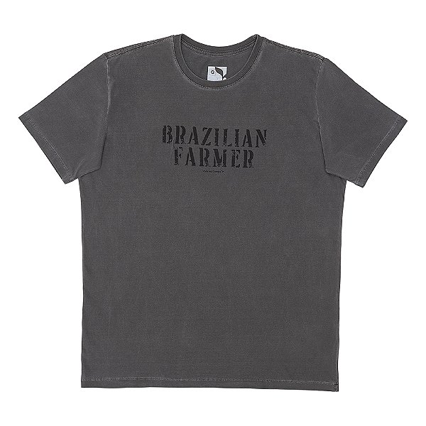 CAMISETA BRAZILIAN FARMER - CINZA CHUMBO - ESTONADA