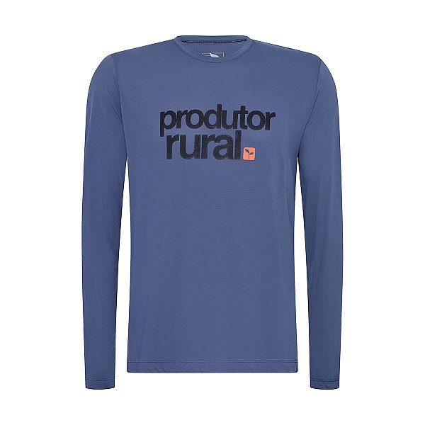 CAMISA TÉRMICA MASCULINA UV50+ | PRODUTOR RURAL - AZULADA