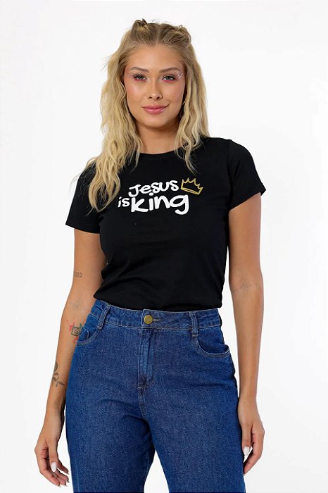 T-Shirt Feminina Jesus Is King