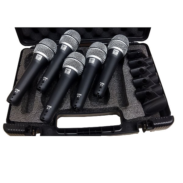 Kit 5 Microfones de Mão PRA-D5 - SUPERLUX