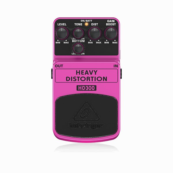 Pedal de Distorção Para Guitarra HEAVY DISTORTION HD300 - BEHRINGER