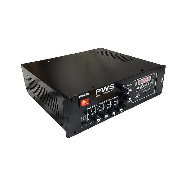 Amplificador de Ambiente 100W MPA-1100 USB/FM - PWS