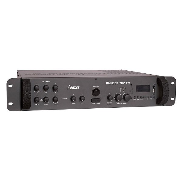 Amplificador de Potência Multiuso 600W PWM 300 70V FM BT - NCA