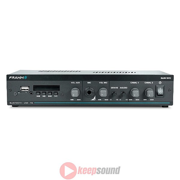 Amplificador de Sonorização de Ambiente 60W SLIM 1600 MC G5 - FRAHM