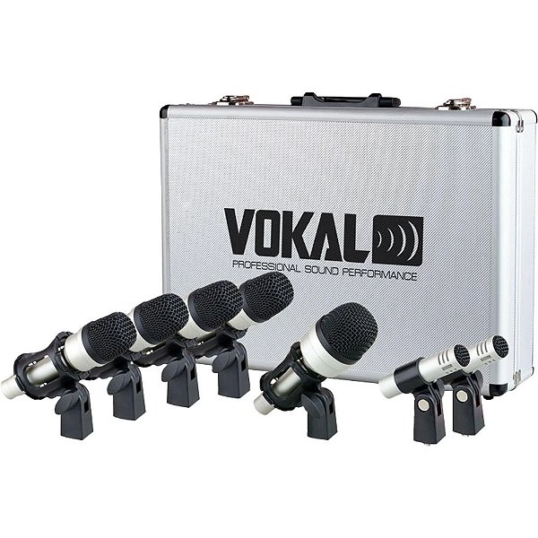 Kit 7 Microfones Para Bateria VDM-7 - VOKAL