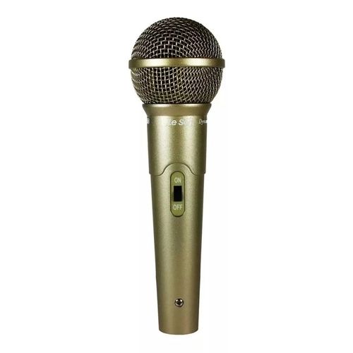 Microfone Dinâmico Com Cabo Champanhe LS-58 - LESON