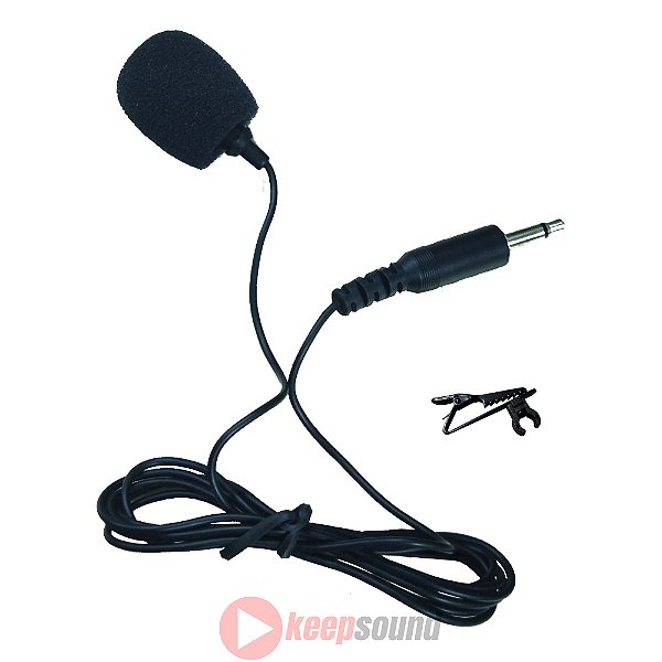 Microfone De Lapela Profissional P2 Para Sistema Sem Fio LP-CLI - TSI