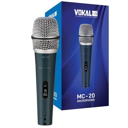 Microfone De Mao Com Fio Profissional MC20 - VOKAL