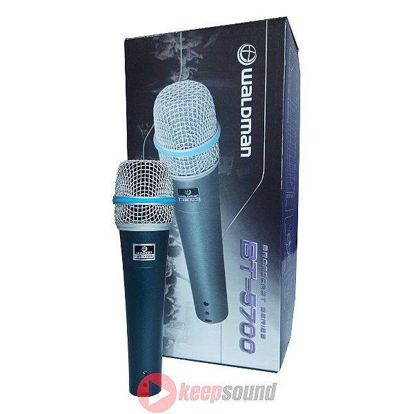 Microfone de Mão Profissional BROADCAST BT-5700 - WALDMAN