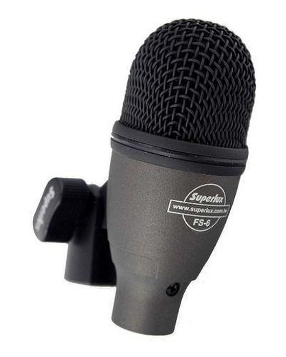 Microfone Dinâmico FS6 Super Cardióide - Superlux