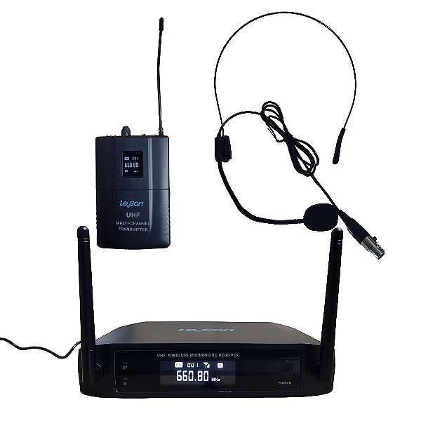 Microfone Profissional Headset Sem Fio LS901 HD750 D+ - LESON