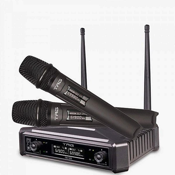 Microfone Sem Fio Duplo UHF TMJ 500 - TAGSOUND