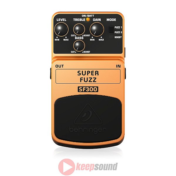 Pedal de Super Fuzz Para Guitarra SF300 - BEHRINGER