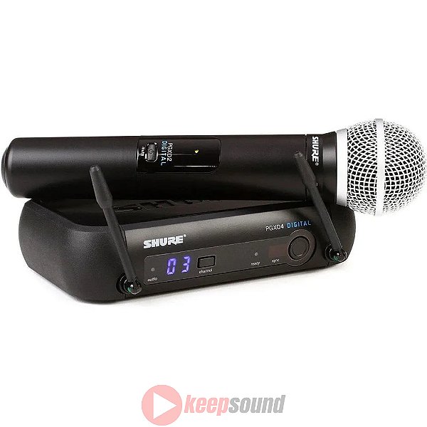 Microfone Profissional de Mão Sem Fio PGXD24/SM58 - SHURE