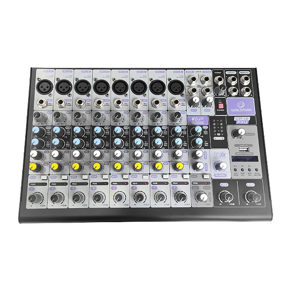 Mesa De Som Analógica 12 Canais Cps 12 Fxu - Waldman