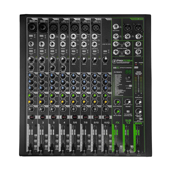 Mesa De Som 12 Canais Pro Fx12 V3 - Mackie