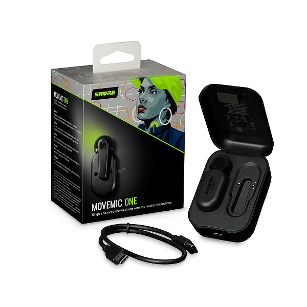 Microfone De Lapela Sem Fio Para Celular Movemic One - Shure